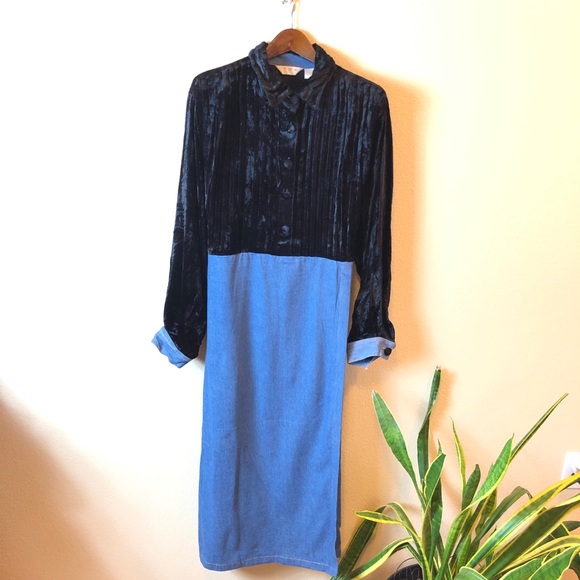 NWT Denim suede Dress Plus Size - Picture 3 of 10
